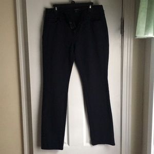 Ann Taylor Navy Blue Ponte Pant size 10 Petite